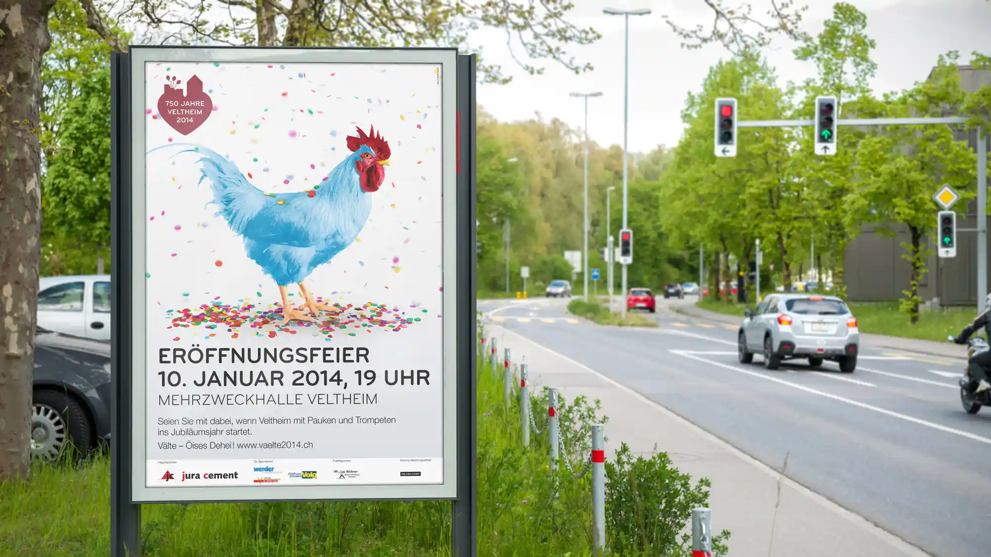 750 Jahre Gemeinde Veltheim – Plakat