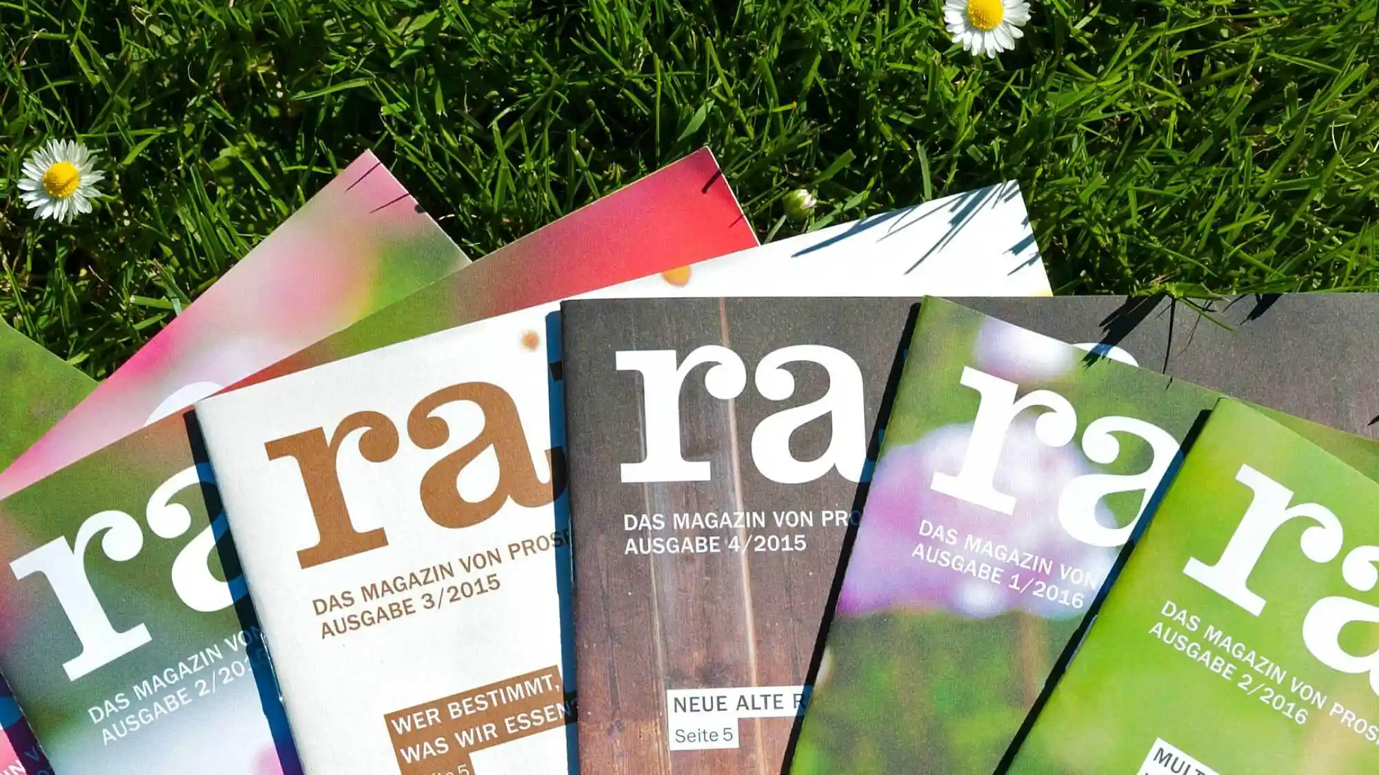 ProSpecieRara – Gönnermagazin Titelseiten