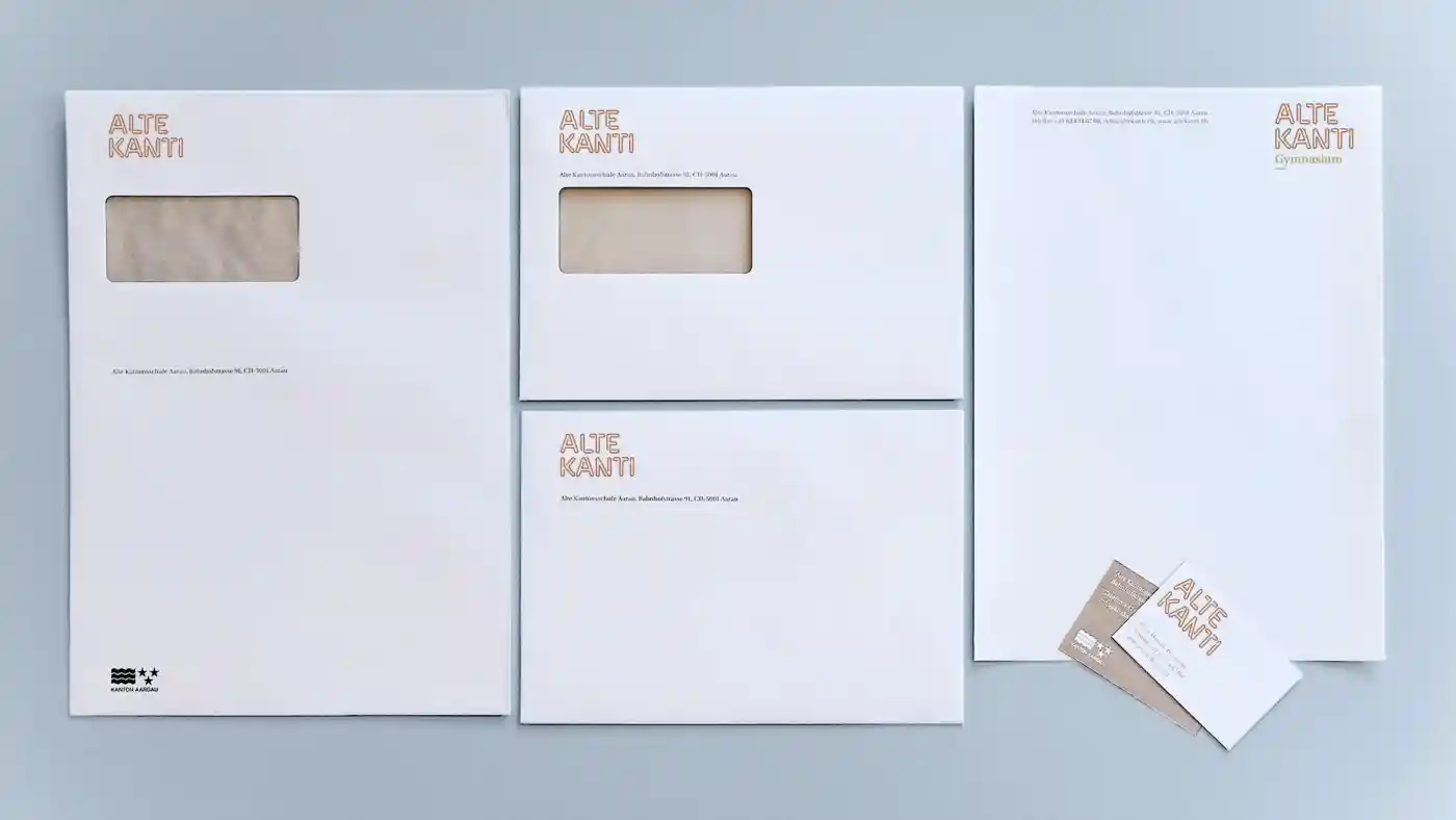 Alte Kantonsschule Aarau – Corporate Design – Geschäftsdrucksachen