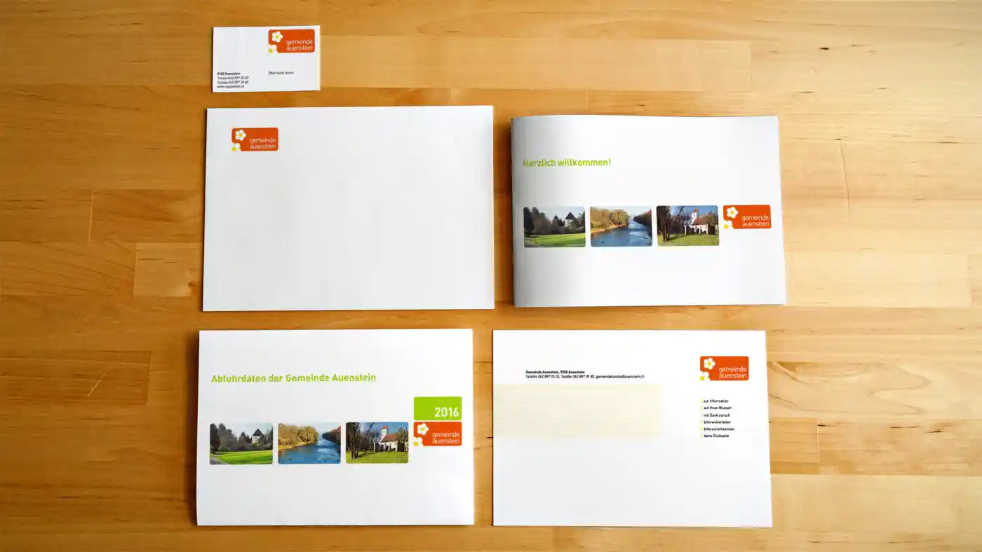 Gemeinde Auenstein – Corporate Design Diverses