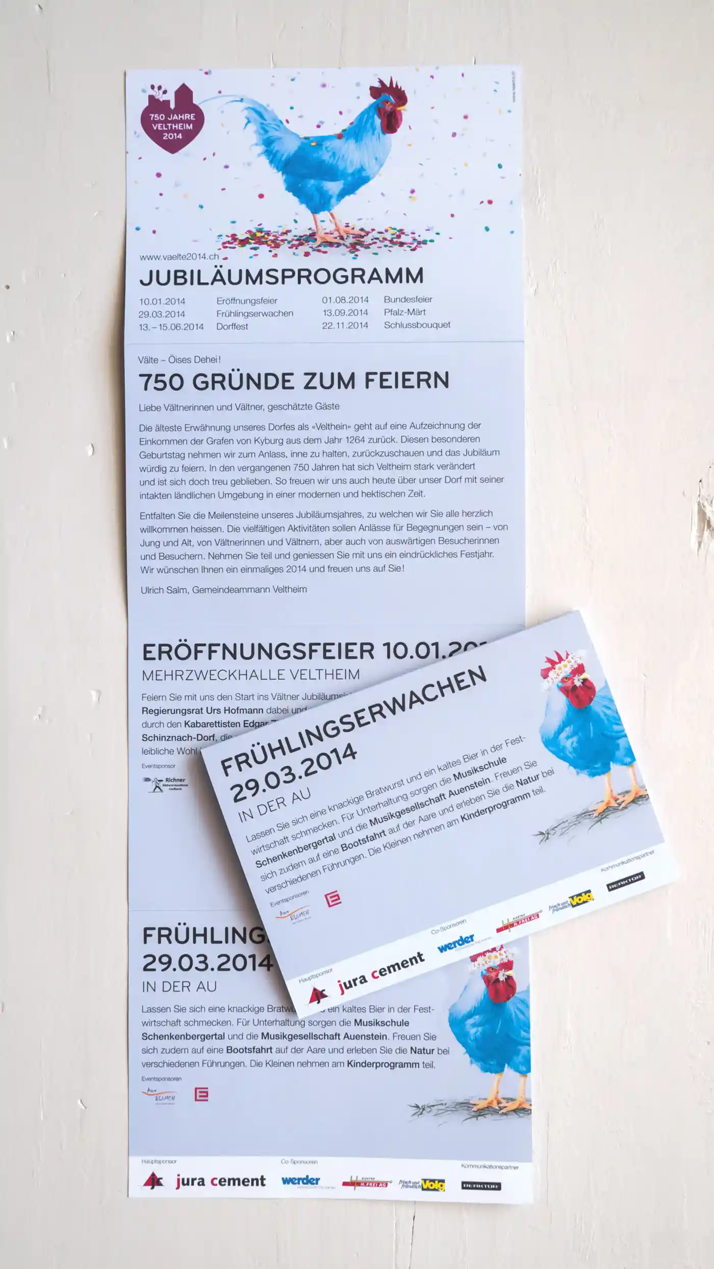 750 Jahre Gemeinde Veltheim – Festprogramm