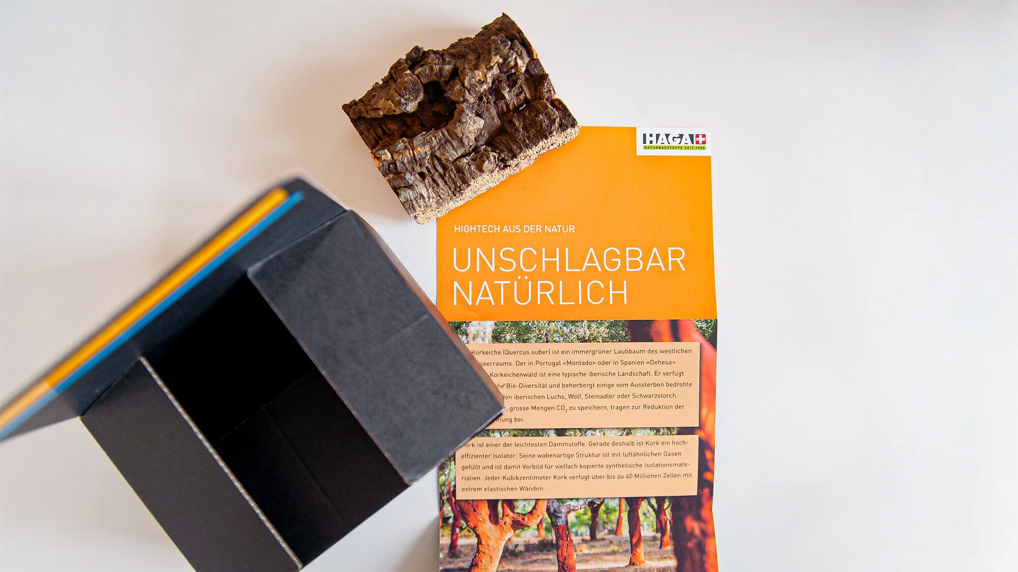 HAGA AG Naturbaustoffe – Mailing "Kork"