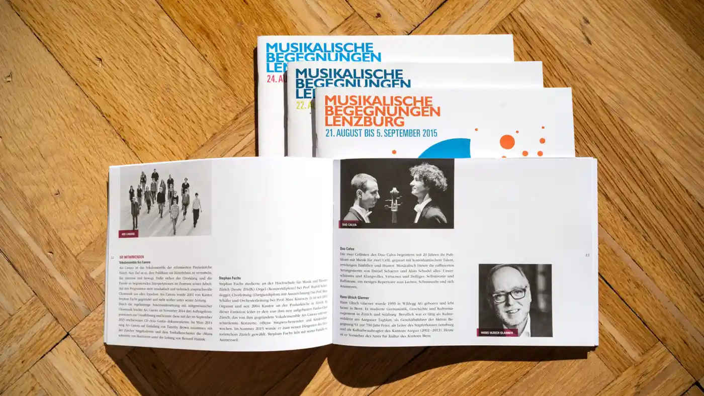 Musikalische Begegnungen Lenzburg – Programmheft