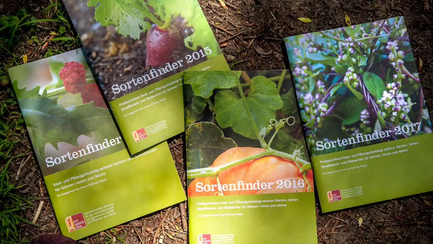 ProSpecieRara – Sortenfinder – Katalog Titelseiten