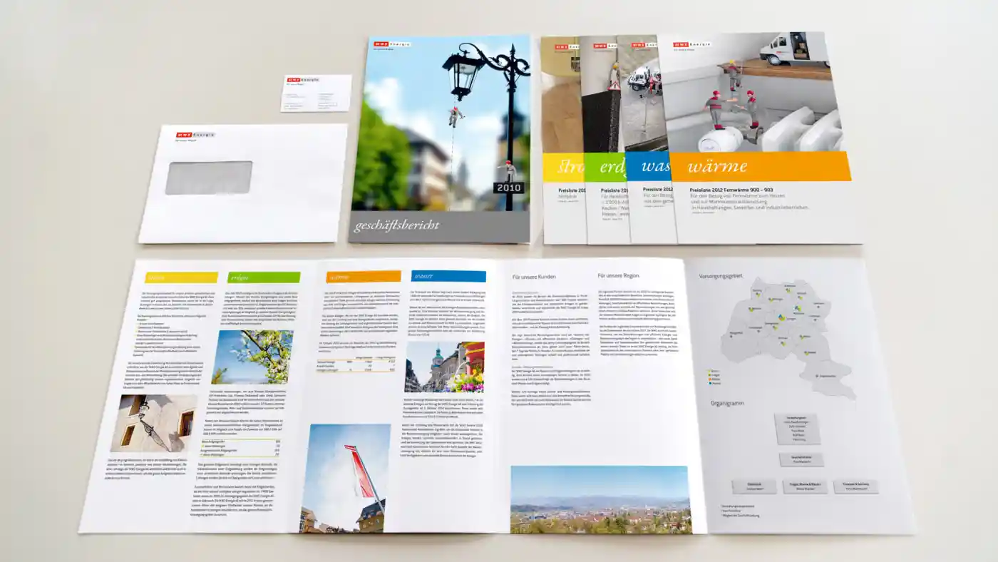 StWZ Energie AG – Corporate Design – Drucksachen