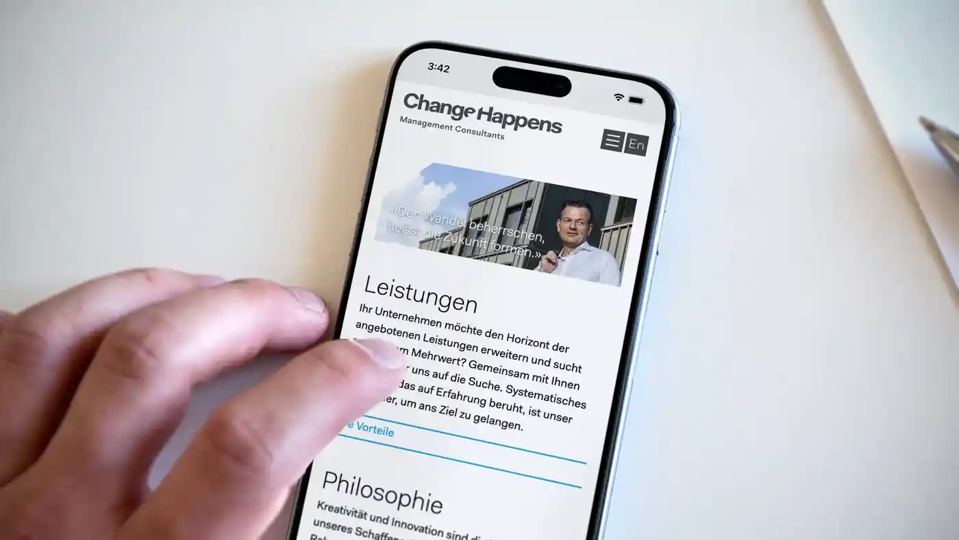 ChangeHappens Management Consultants GmbH – Website – Mobile