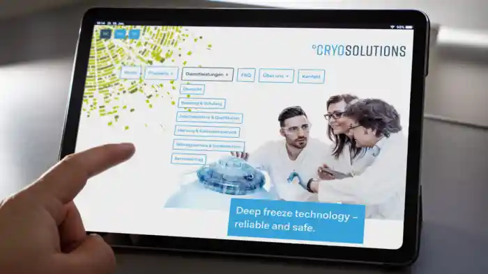 CryoSolutions AG – Website – Mobile