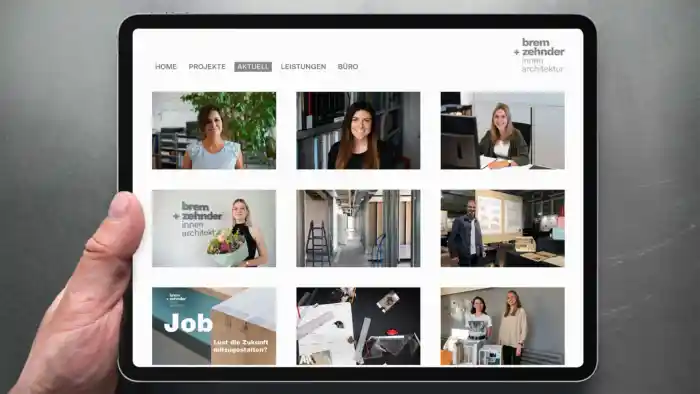 Brem+Zehnder AG – Website Portfolio