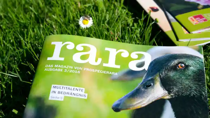 ProSpecieRara – Gönnermagazin Titelseite gezoomt