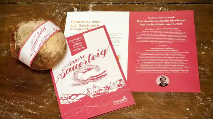 Puratos AG – Kampagne Sauerteig Salesfolder und Brot