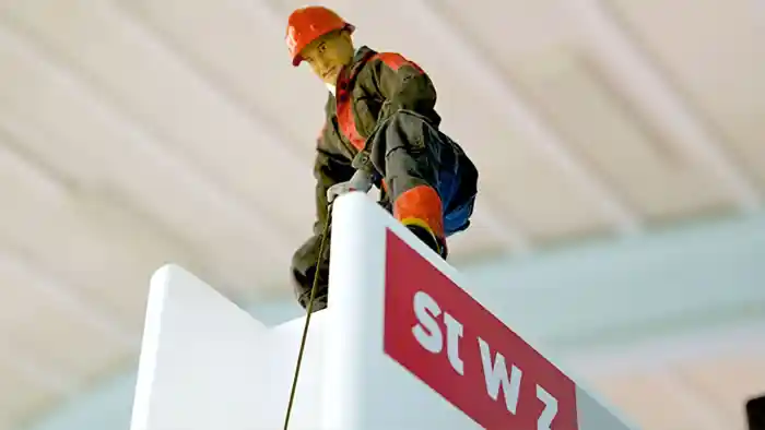 StWZ Energie AG – Messeauftritt Heinzelmann auf Tafel